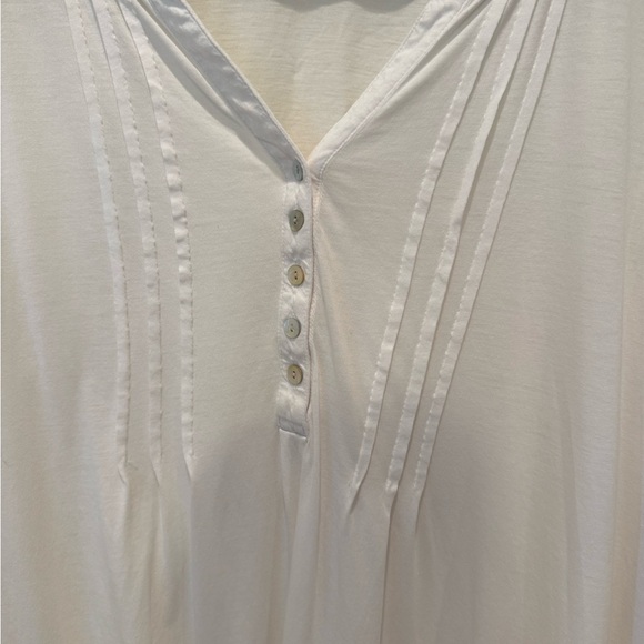 J. Jill White Long Sleeve Button-Front Top - Picture 2 of 5